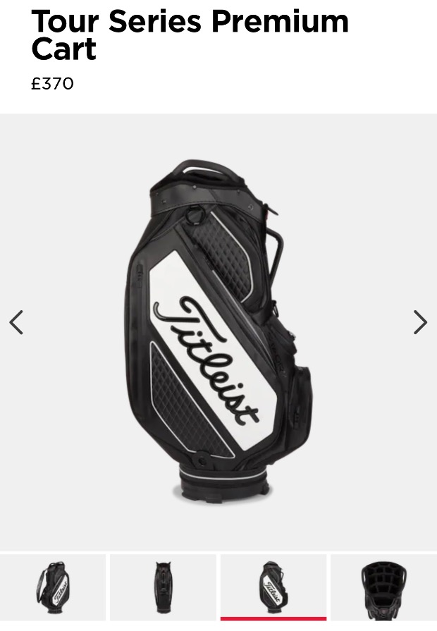 Titleist premium discount cart bag 2020